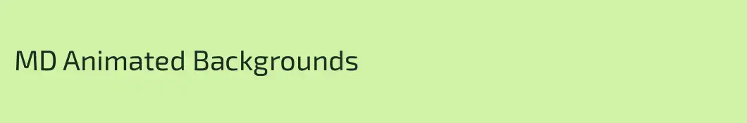 MD Animated Backgrounds